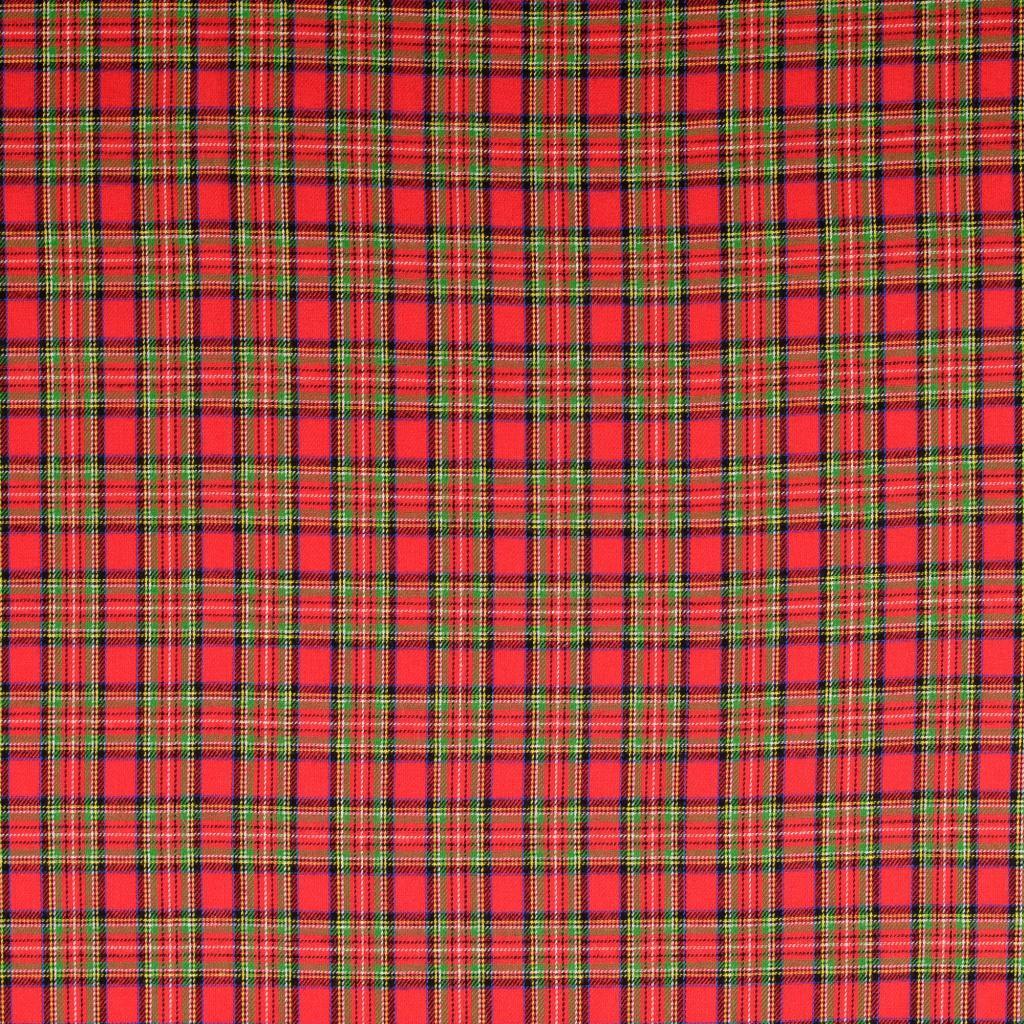 Baumwoll-Flanell Karos - rot klein