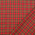 Baumwoll-Flanell Karos - rot klein