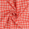 Viskose-Seersucker kariert - rot - Reststück 2,0M
