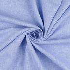 Leinen-Baumwolle fischgrät - blau