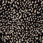 Baumwoll Satin Tupfen - grau/schwarz