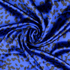 Satin Tupfen - royalblau