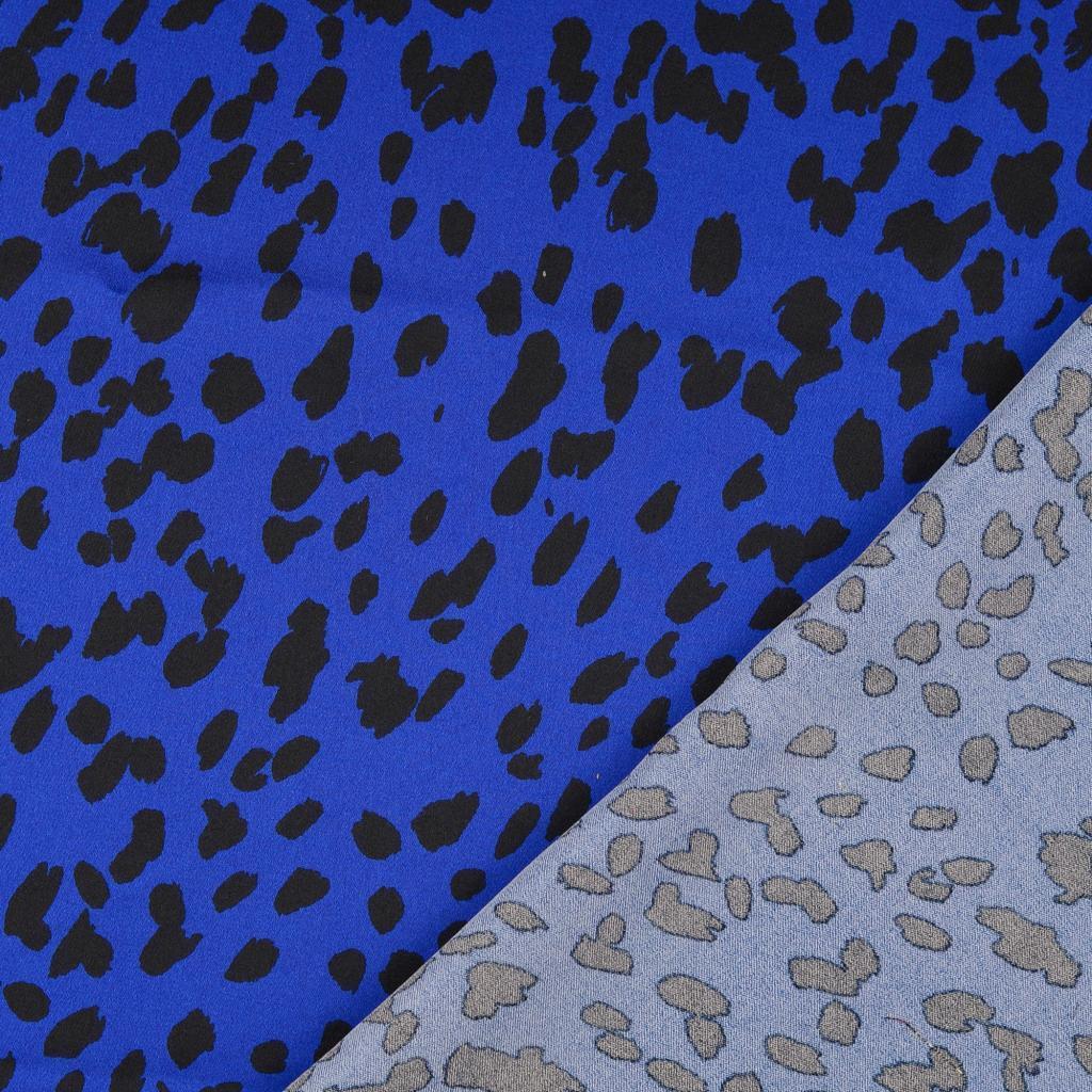 Satin Tupfen - royalblau