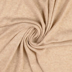 Viskose Strick Rippe - beige meliert