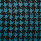 Satin Hahnentritt - petrol