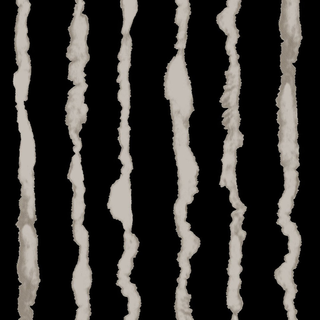 Viskose Twill fließende Streifen - schwarz/sand *Videovorstellung*