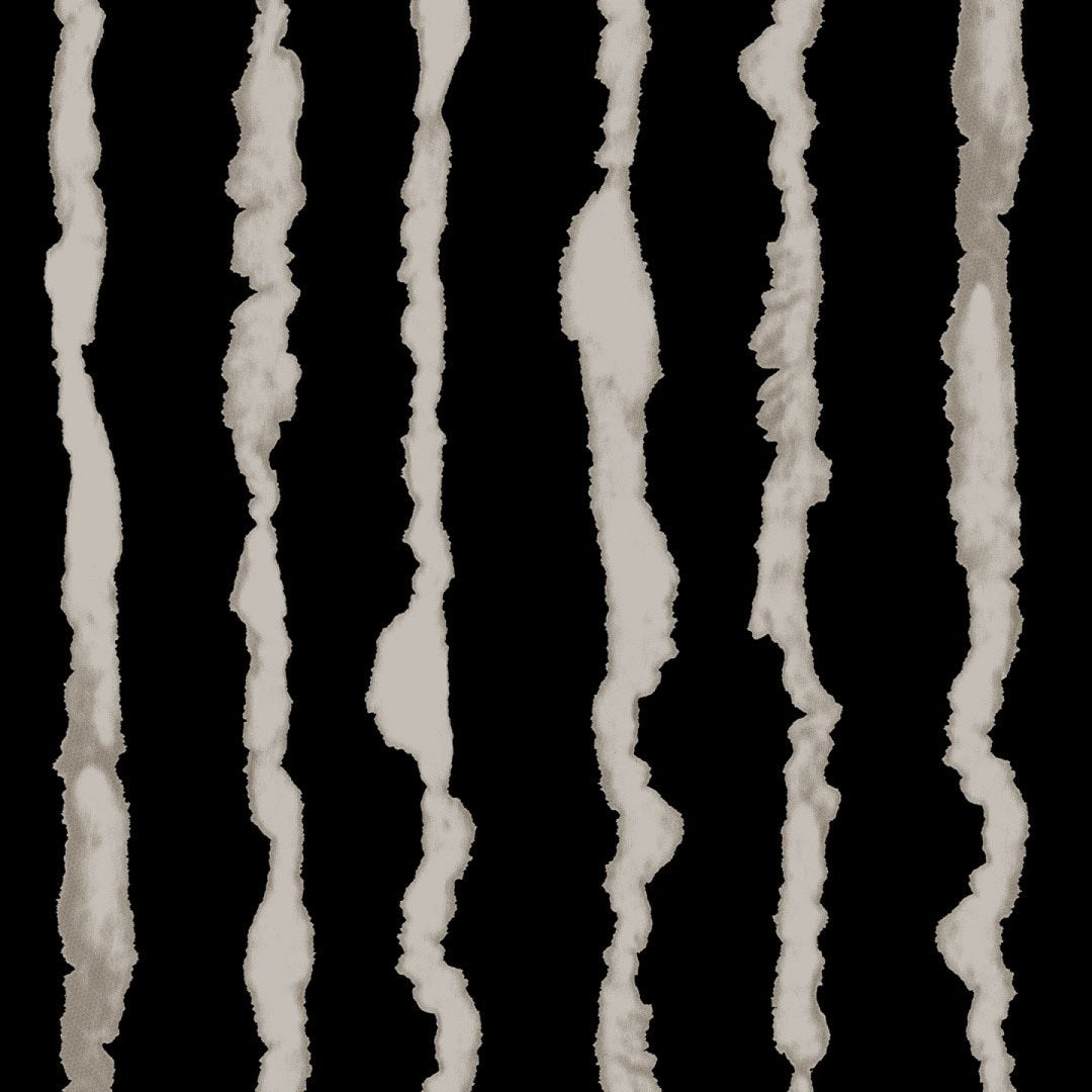 Viskose Twill fließende Streifen - schwarz/sand *Videovorstellung*