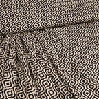 Baumwollstretch Ornamente - schwarz/wollweiß *Videovorstellung*