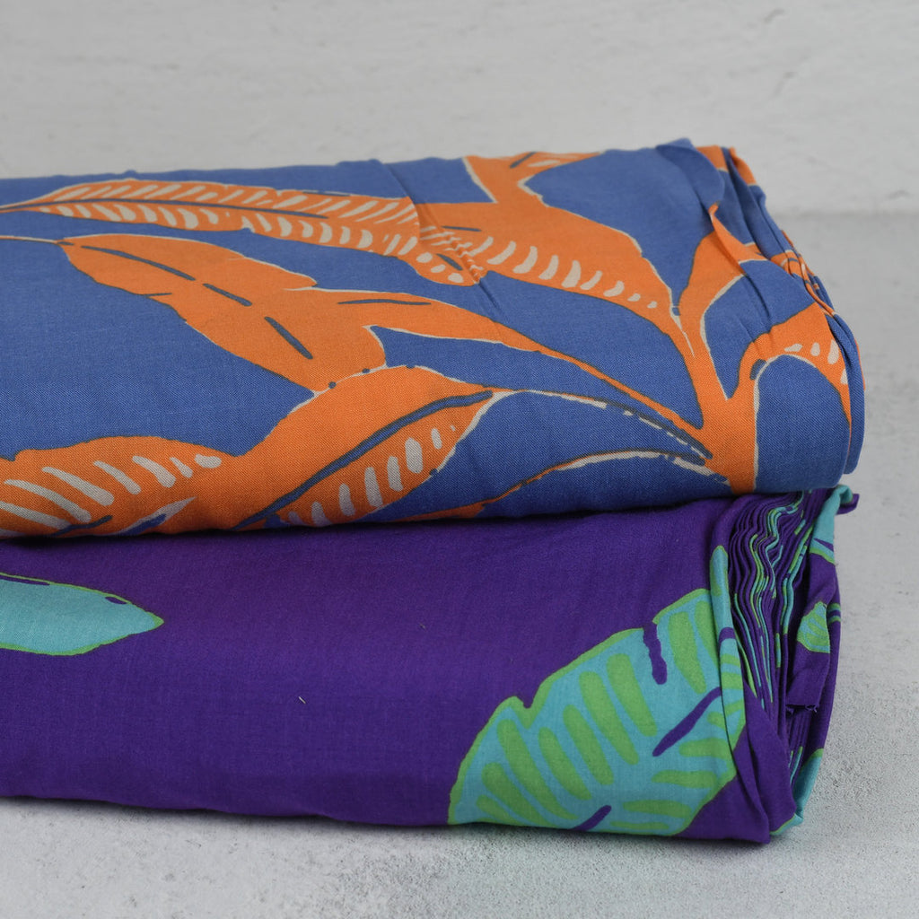 Viskose tropical - blau/orange *Videovorstellung*
