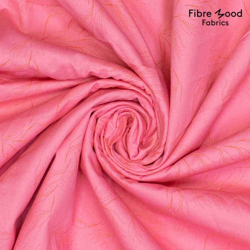 Baumwoll Popeline "Korallen" - rosa Fibre Mood *Videovorstellung*
