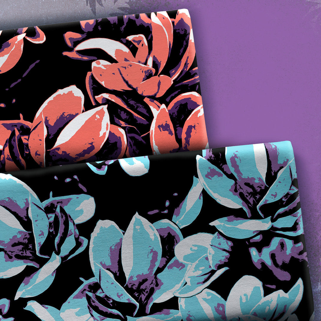 Viskose Webware Swafing - Distorted Bloom by Thorsten Berger koralle *Videovorstellung*