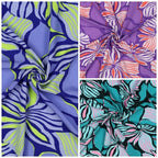 Viskose "Flowers" - levendel (LENZING™ ECOVERO™)