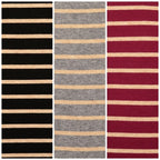 Strick Jacquard Streifen - schwarz