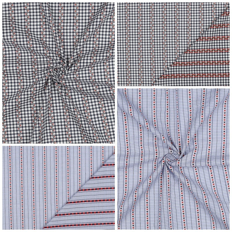Baumwoll Jacquard - Blümchen