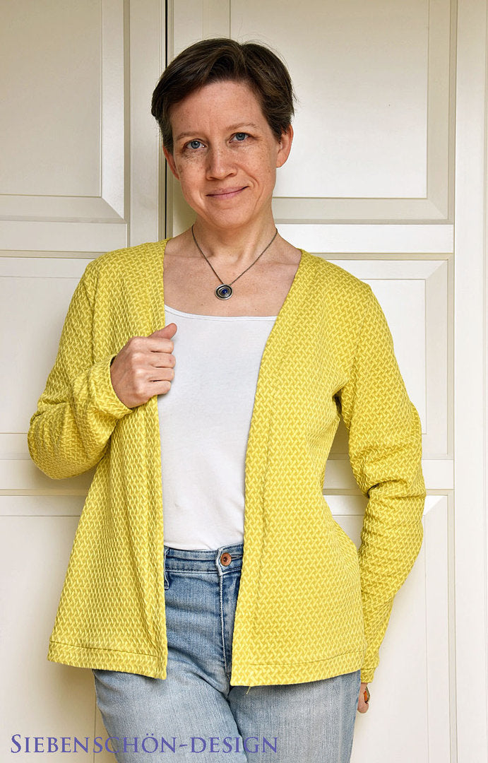 Designbeispiel: lillesol women No.59 Basic-Strickjacke
