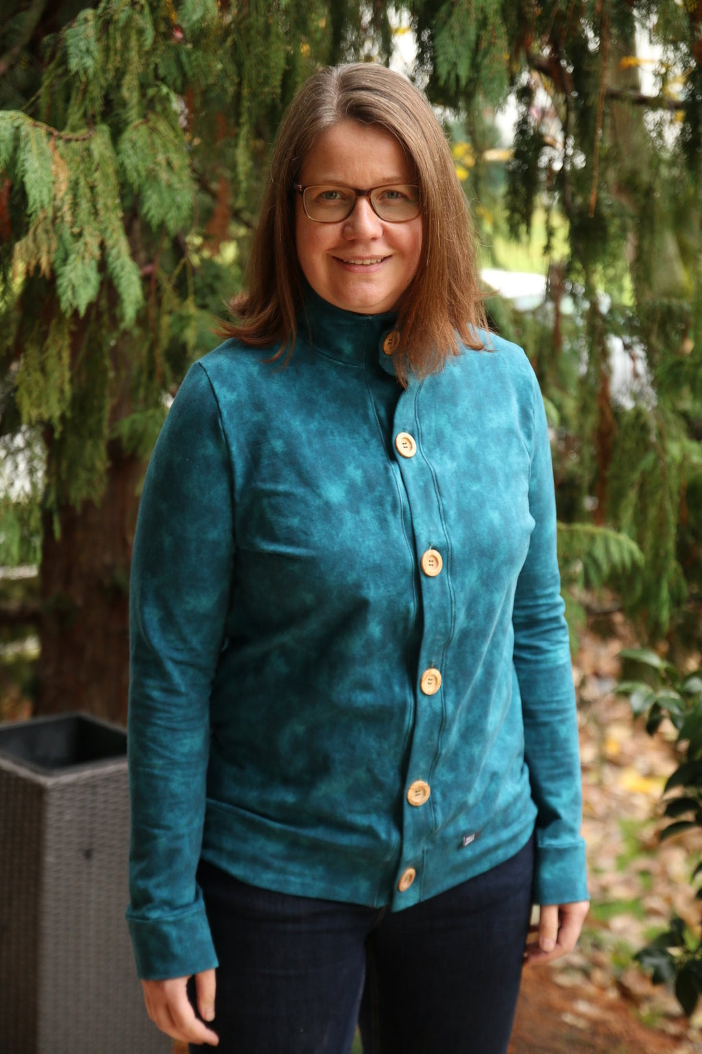 Designbeispiel: lillesol women No.68 Cardigan "Viga" mit Video-Nähanleitung