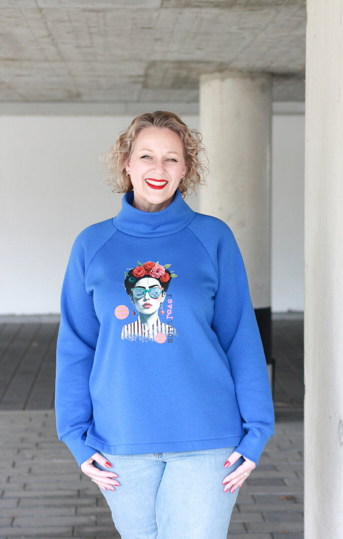 Ebook / Schnittmuster lillesol women No.101 Raglansweater "Raisa" *mit Video-Nähanleitung*