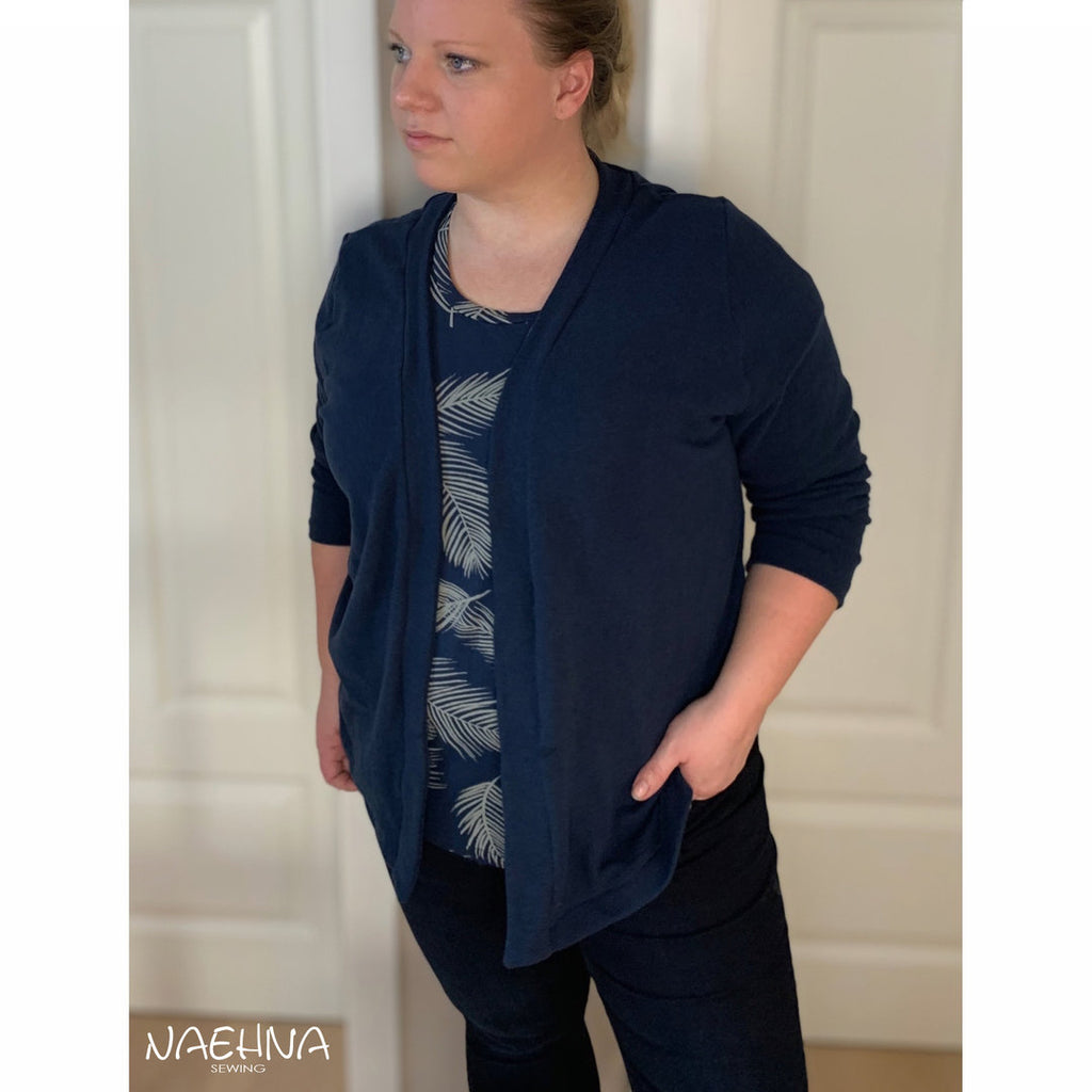 Designbeispiel: lillesol women No.59 Basic-Strickjacke
