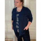 Designbeispiel: lillesol women No.59 Basic-Strickjacke