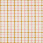 Baumwoll Seersucker Karos - rosé/senf - Reststück 1,5M