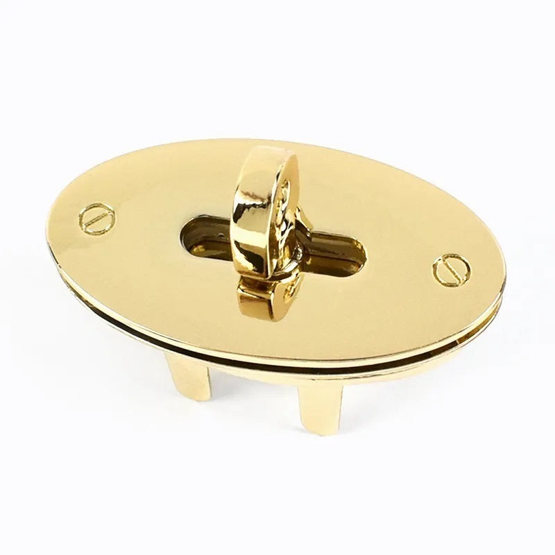 Taschensteckverschluss oval - gold