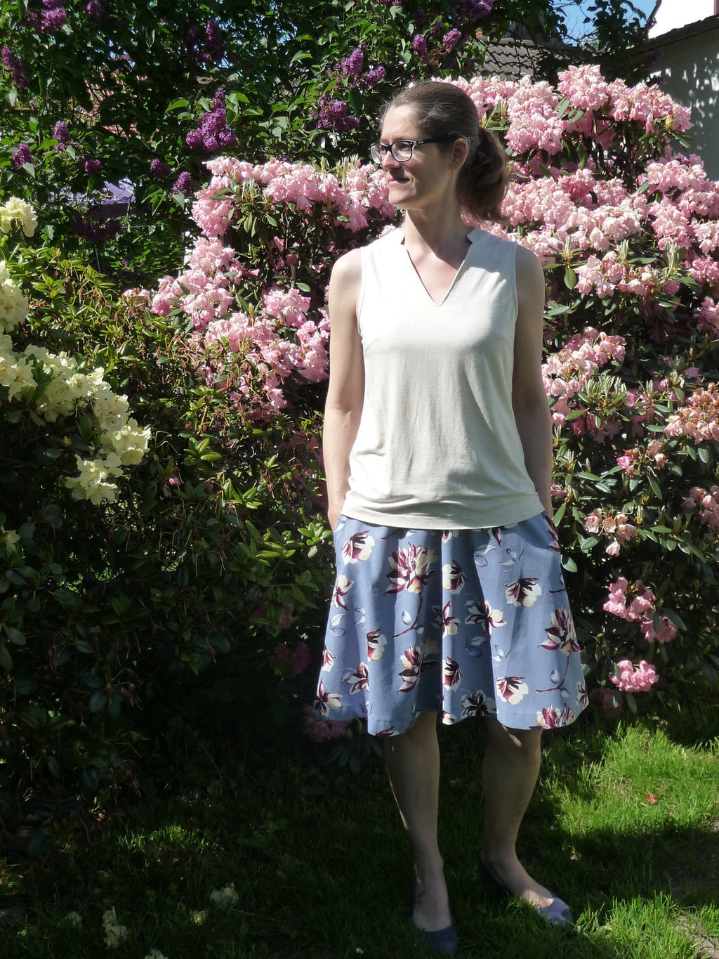 Designbeispiel: lillesol women No.66 A-Linien-Rock "Alba" mit Video-Nähanleitung