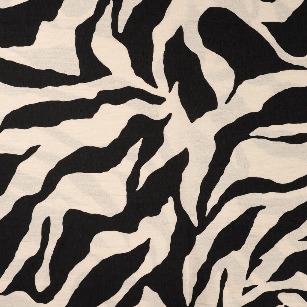 Viskosegemisch "Air Flow Zebra" - schwarz/ecru