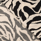 Viskosegemisch "Air Flow Zebra" - schwarz/ecru