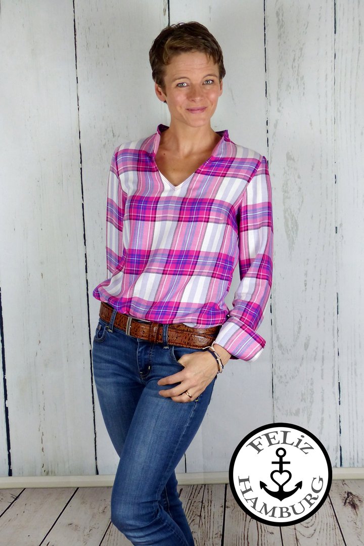 Designbeispiel: lillesol women No.38 Flora-Bluse