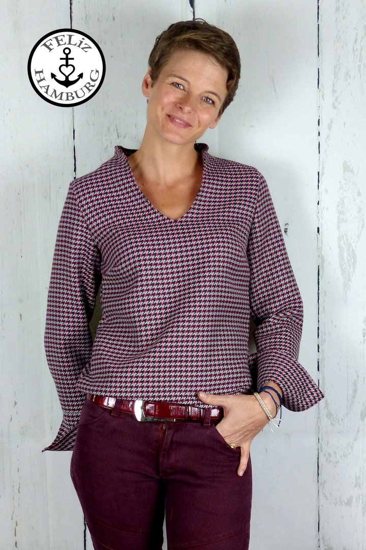 Designbeispiel: lillesol women No.38 Flora-Bluse