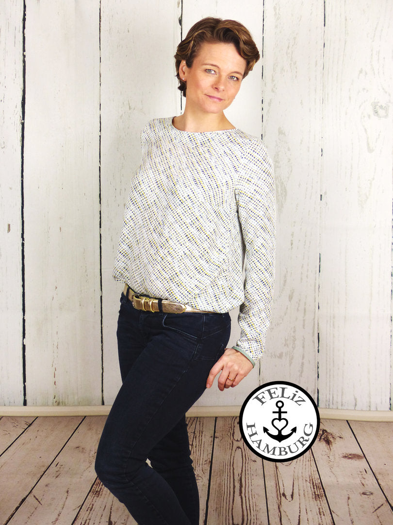 Designbeispiel: lillesol women No.51 Olivia-Bluse