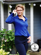 Ebook / Schnittmuster lillesol women No.57 Jerseybluse Leanna *mit Video Nähanleitung*