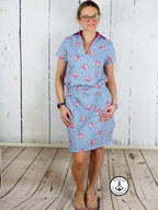 Designbeispiel: lillesol women No.70 Blusenshirt & Kleid "Kaia" mit Video-Nähanleitung