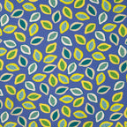 Viskose Papayas - royalblau