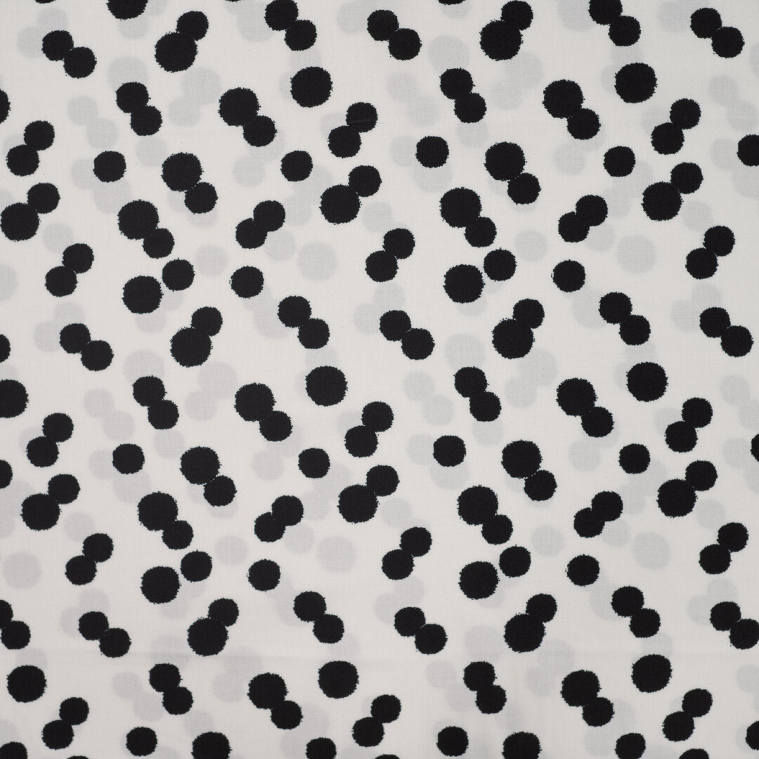 Viskose "Double Dots" - offwhite