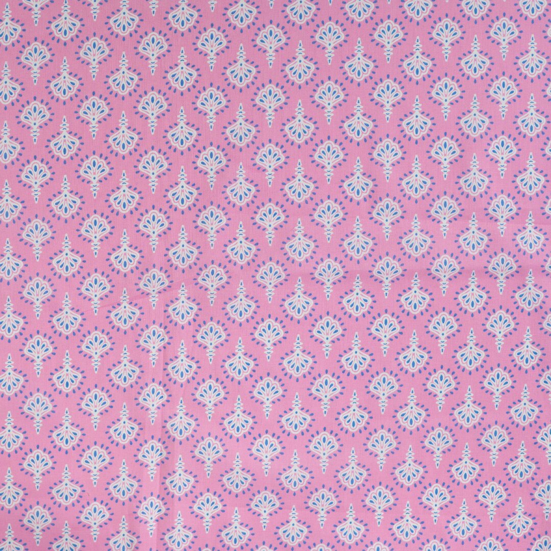 Baumwoll Voile "Ornamente" - hellrosa
