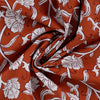 Baumwoll Voile "Flowers" - cognac