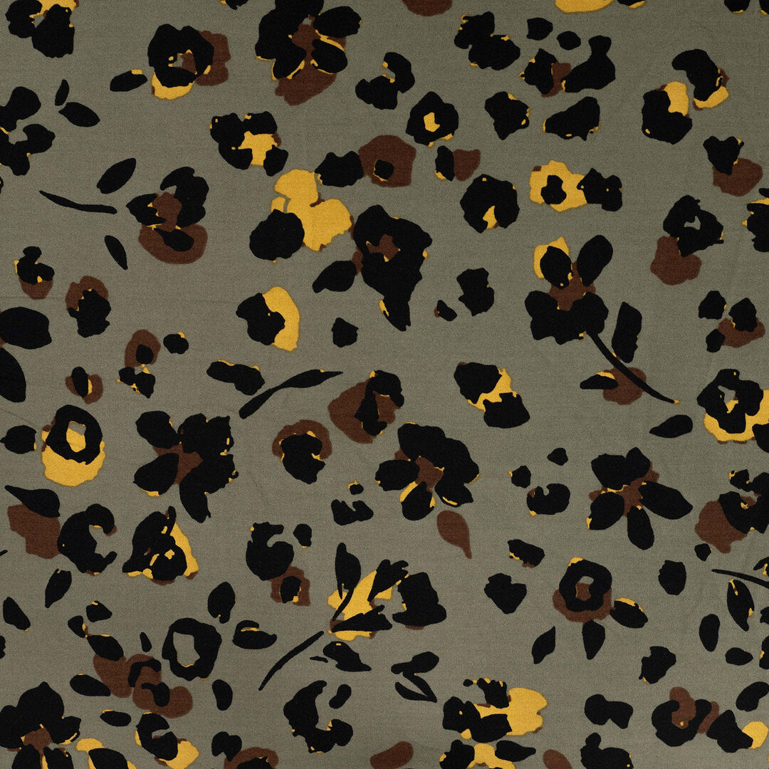 Viskose Twill Leo - oliv
