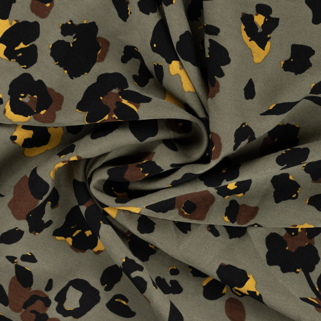 Viskose Twill Leo - oliv