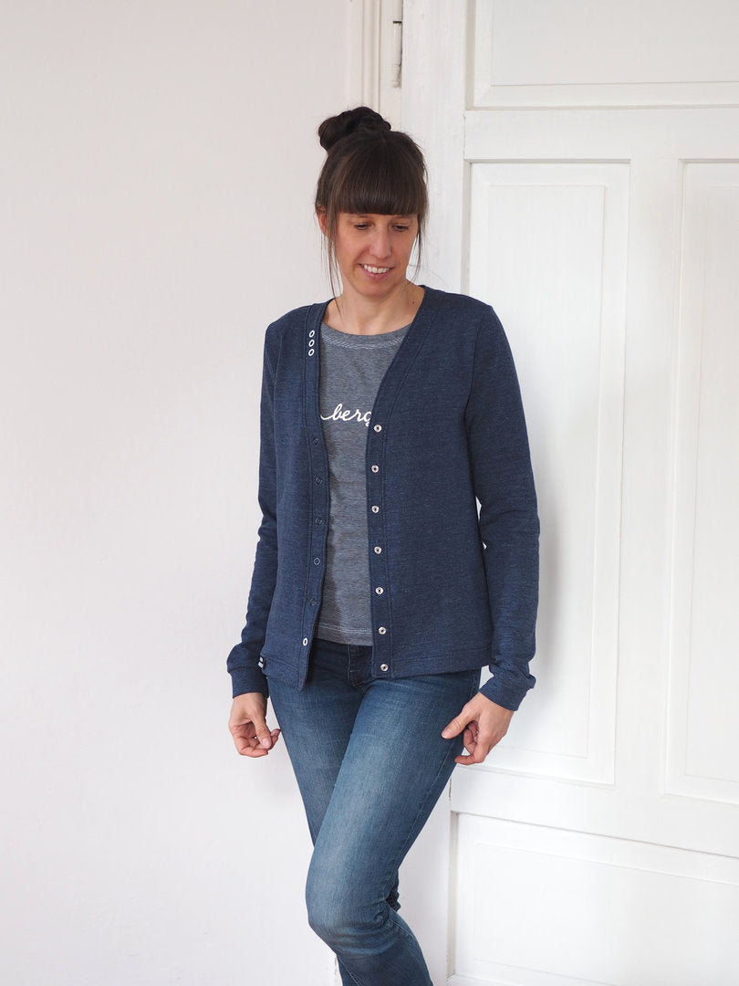 Designbeispiel: lillesol women No.59 Basic-Strickjacke
