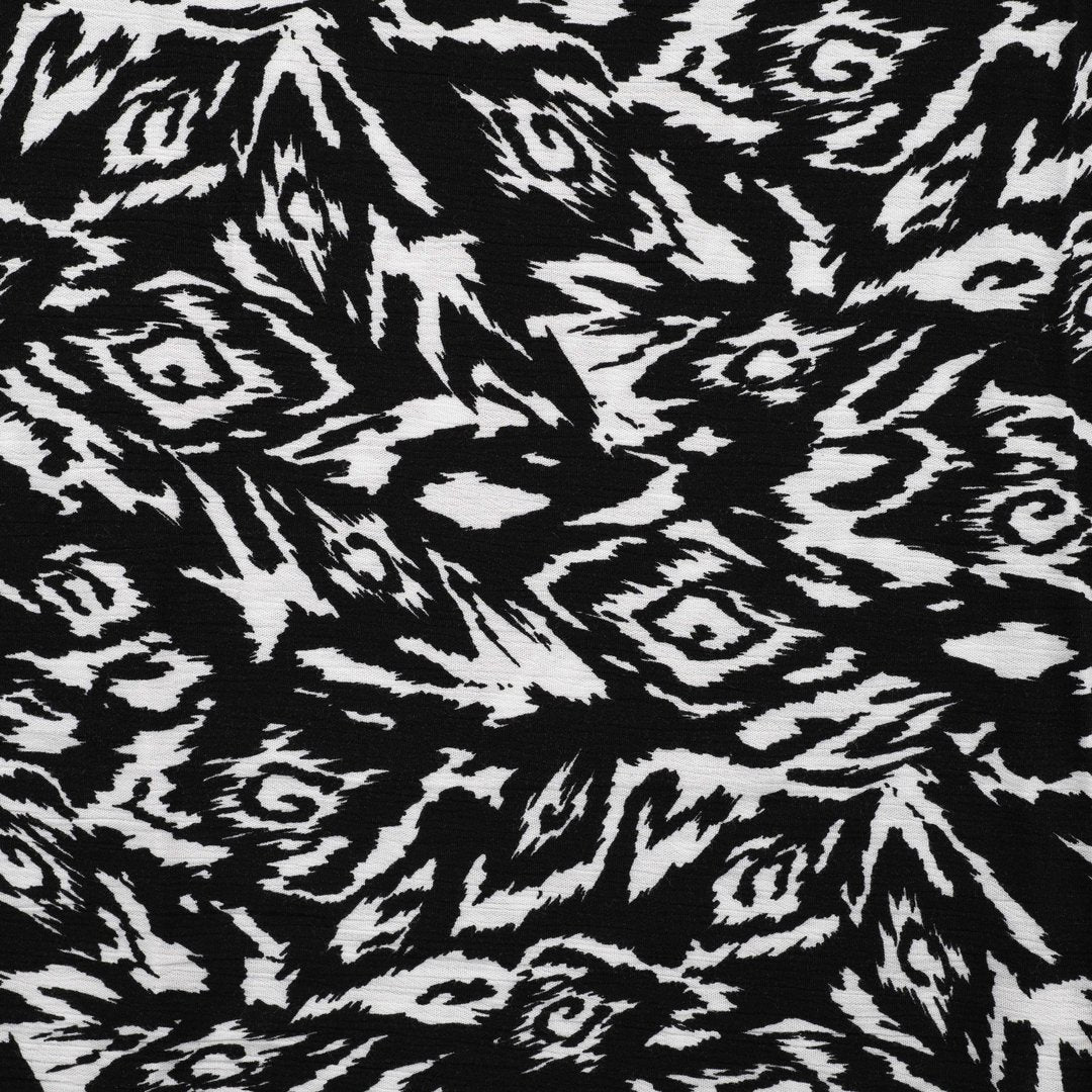 Viskose crinkle graphic - black&white *Videovorstellung*