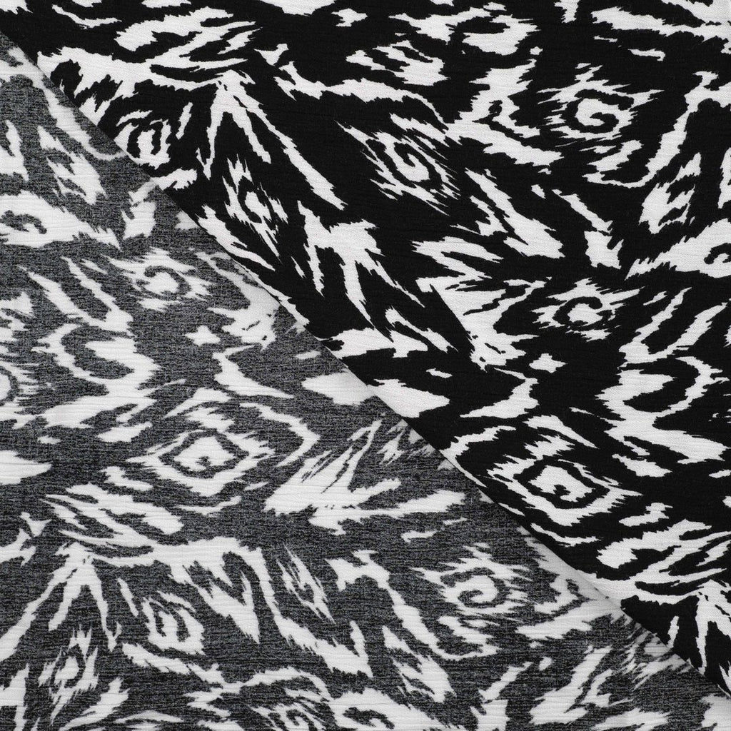 Viskose crinkle graphic - black&white *Videovorstellung*