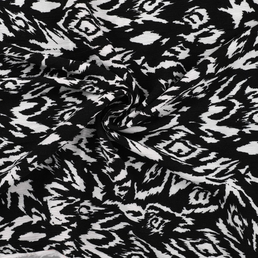 Viskose crinkle graphic - black&white *Videovorstellung*