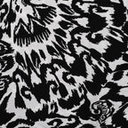 Viskose crinkle floral - black&white *Videovorstellung*