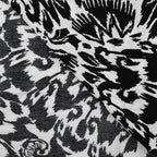 Viskose crinkle floral - black&white *Videovorstellung*