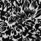 Viskose crinkle floral - black&white *Videovorstellung*