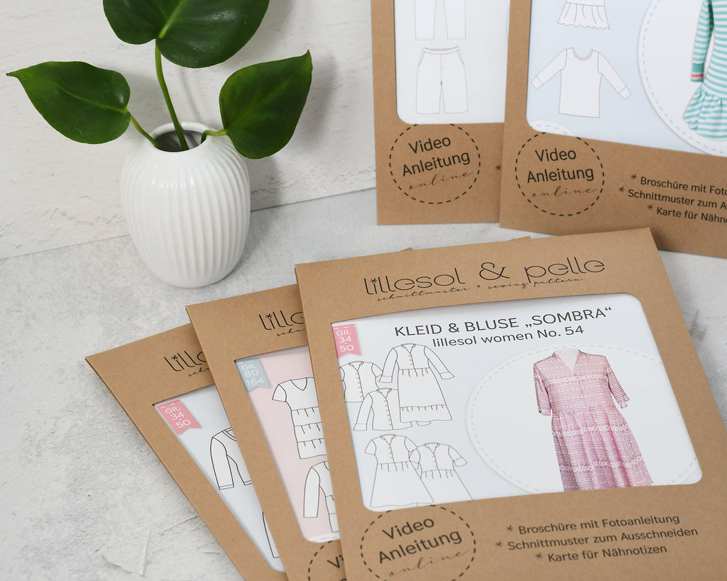 Papierschnittmuster lillesol women No.58 Oversize-Hoodie *mit Video-Nähanleitung* ✂✂✂