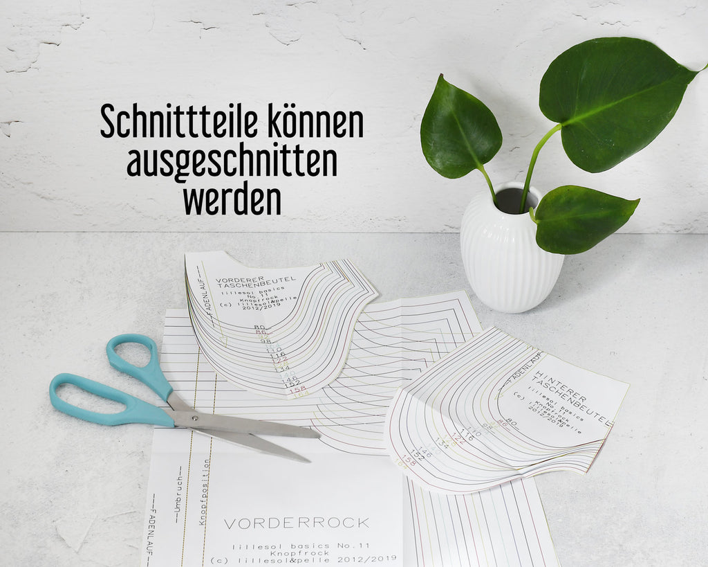 Papierschnittmuster lillesol women No.50 Stufenkleid (Jersey) *mit Video-Nähanleitung* ✂✂✂