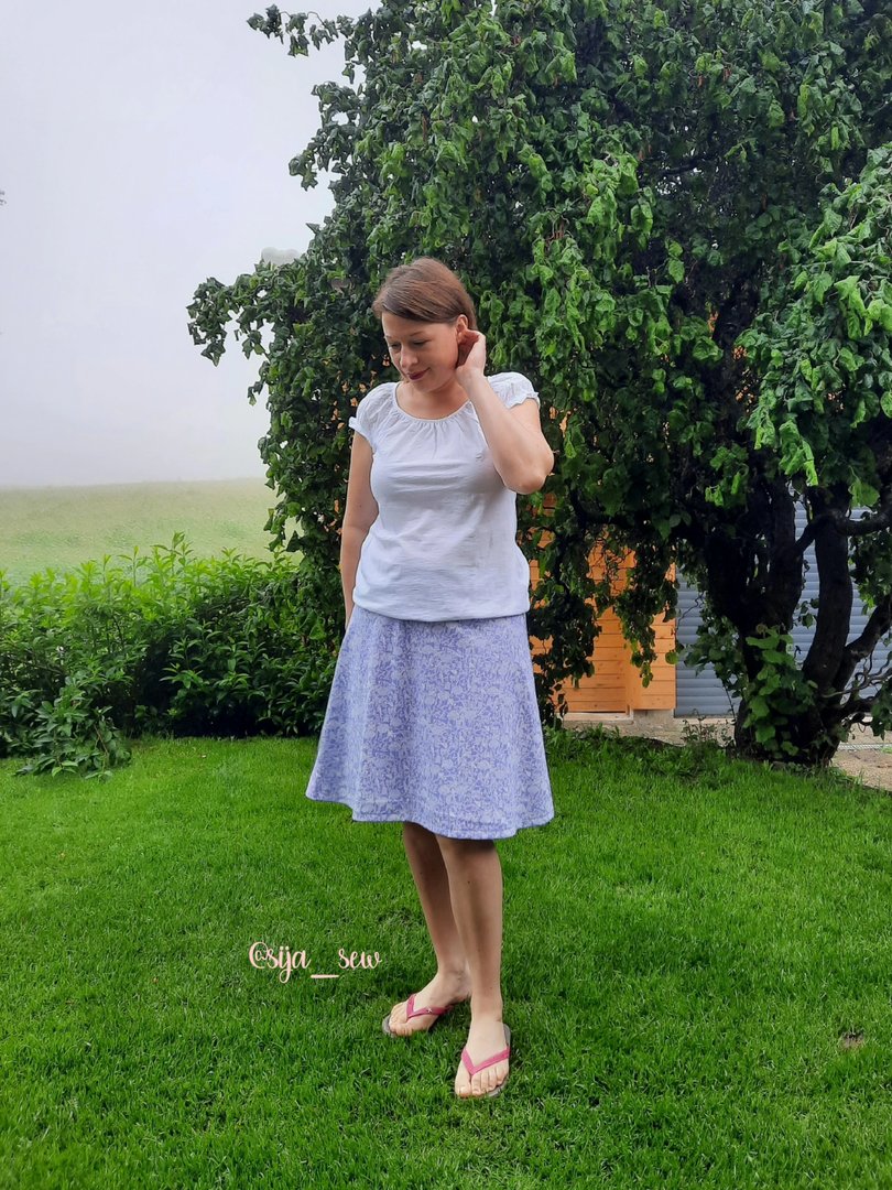Designbeispiel: lillesol women No.66 A-Linien-Rock "Alba" mit Video-Nähanleitung
