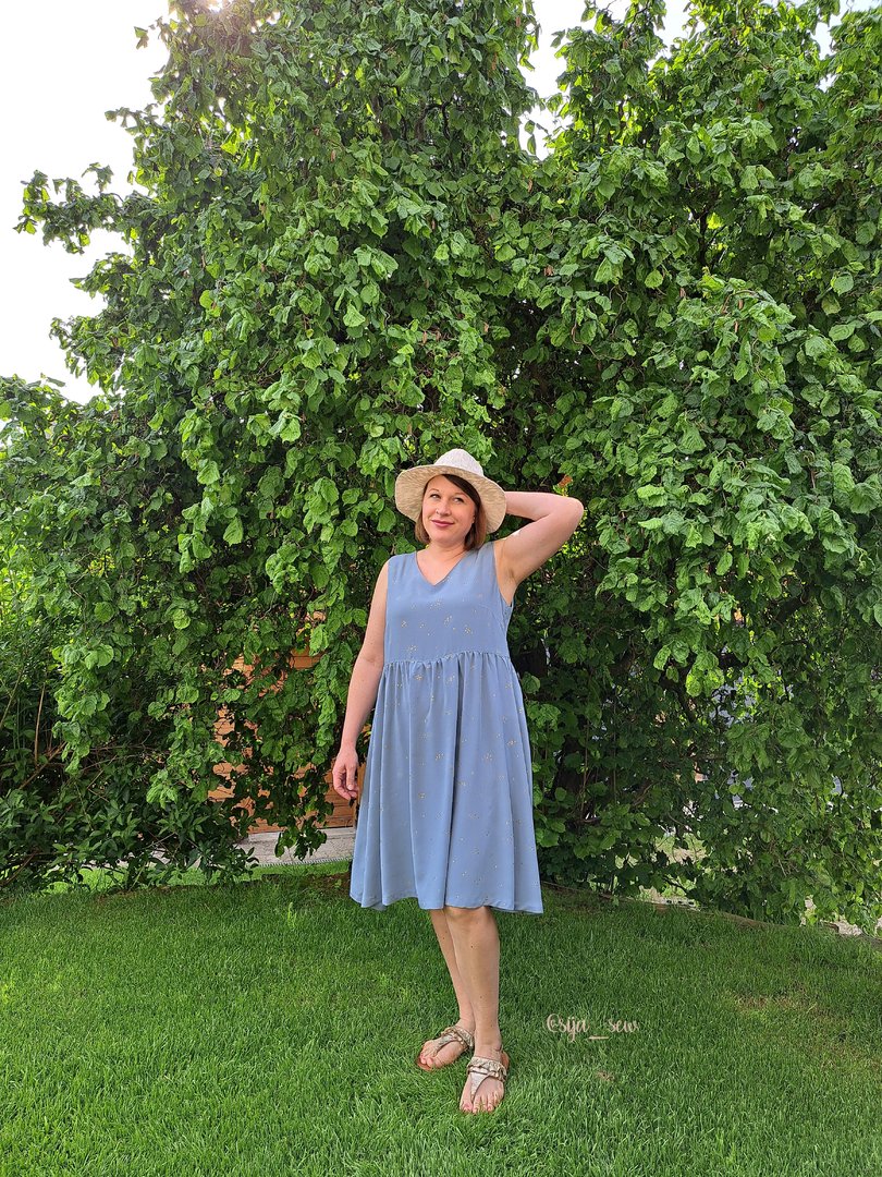 Designbeispiel: lillesol women No.89 Sommerkleid "Carmela" mit Video-Nähanleitung